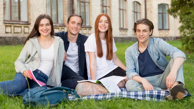 Counsellor guiding a student